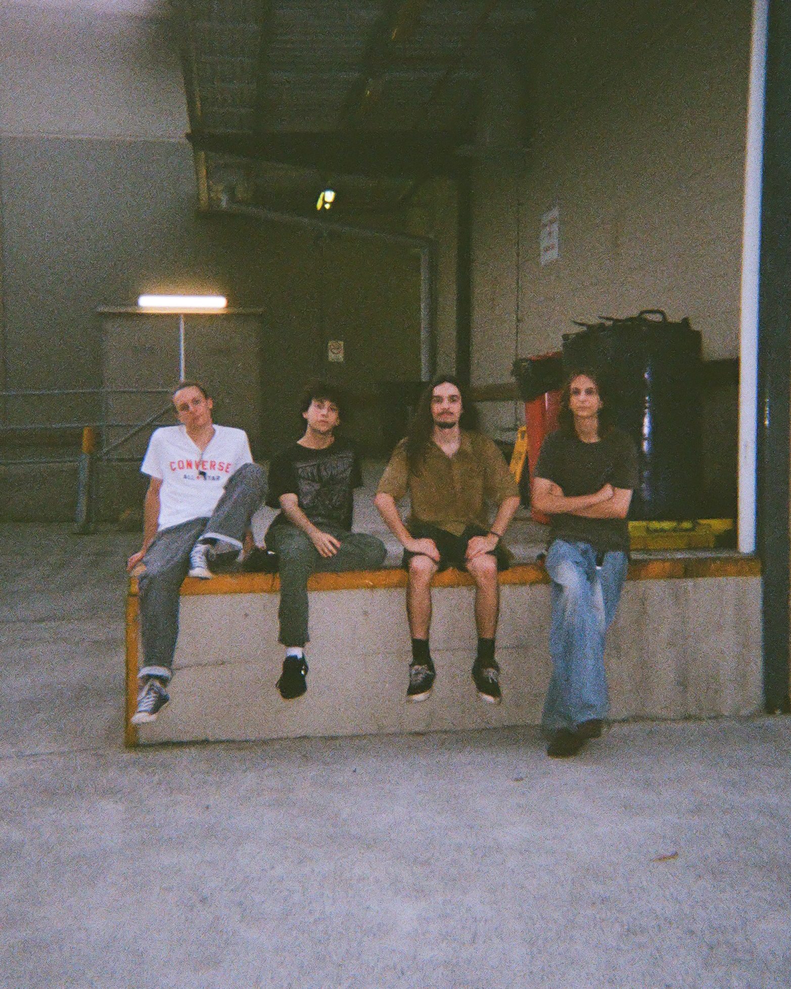 doneover seated together on a bench
